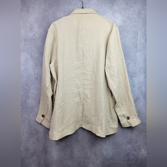 ANA A New Approach Casual Blazer Womens Cotton Linen Blend Size XL - Picture 7 of 11